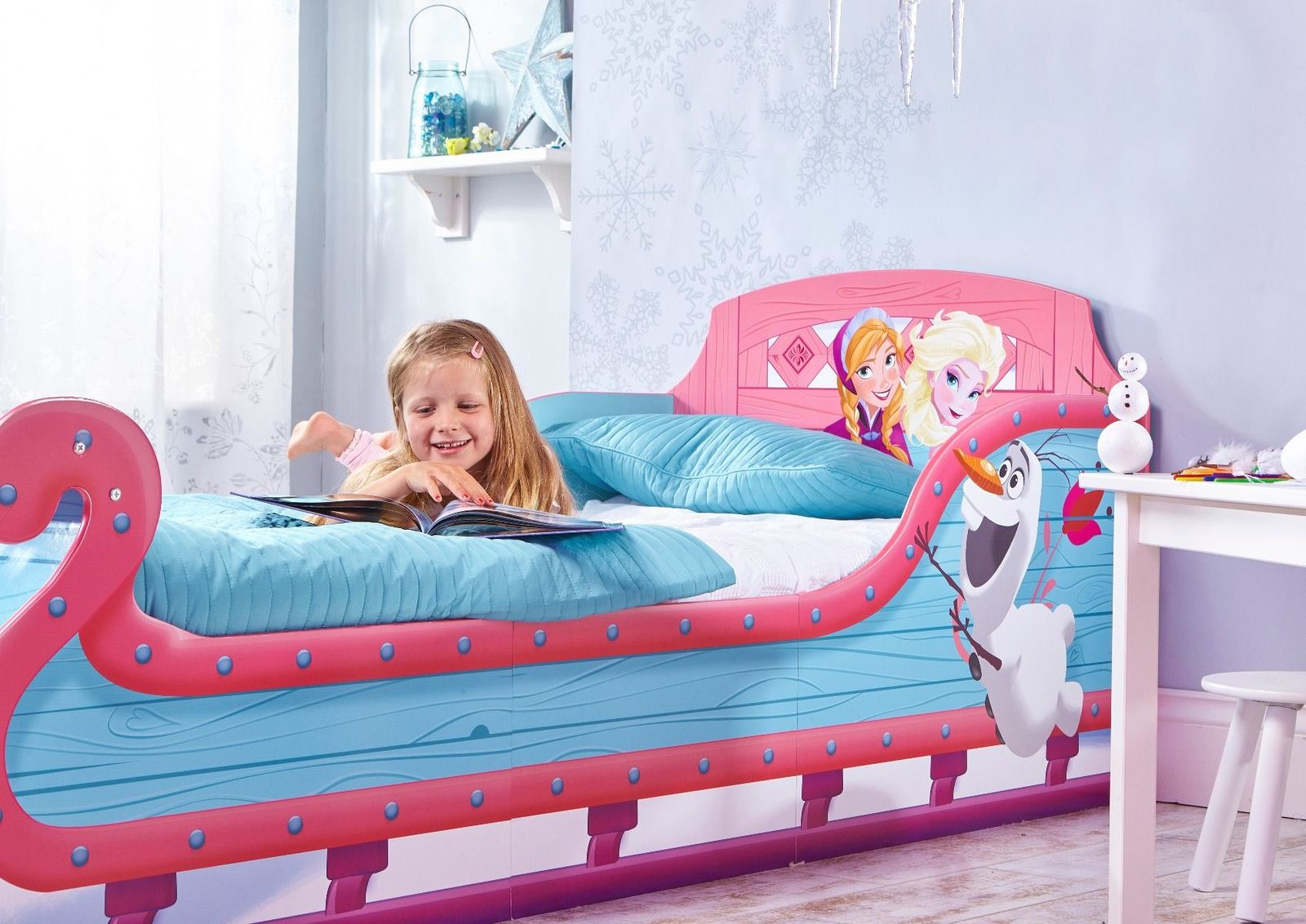 Buy Frozen Single Sleigh Bed box 1 of 2 Online in Australia
