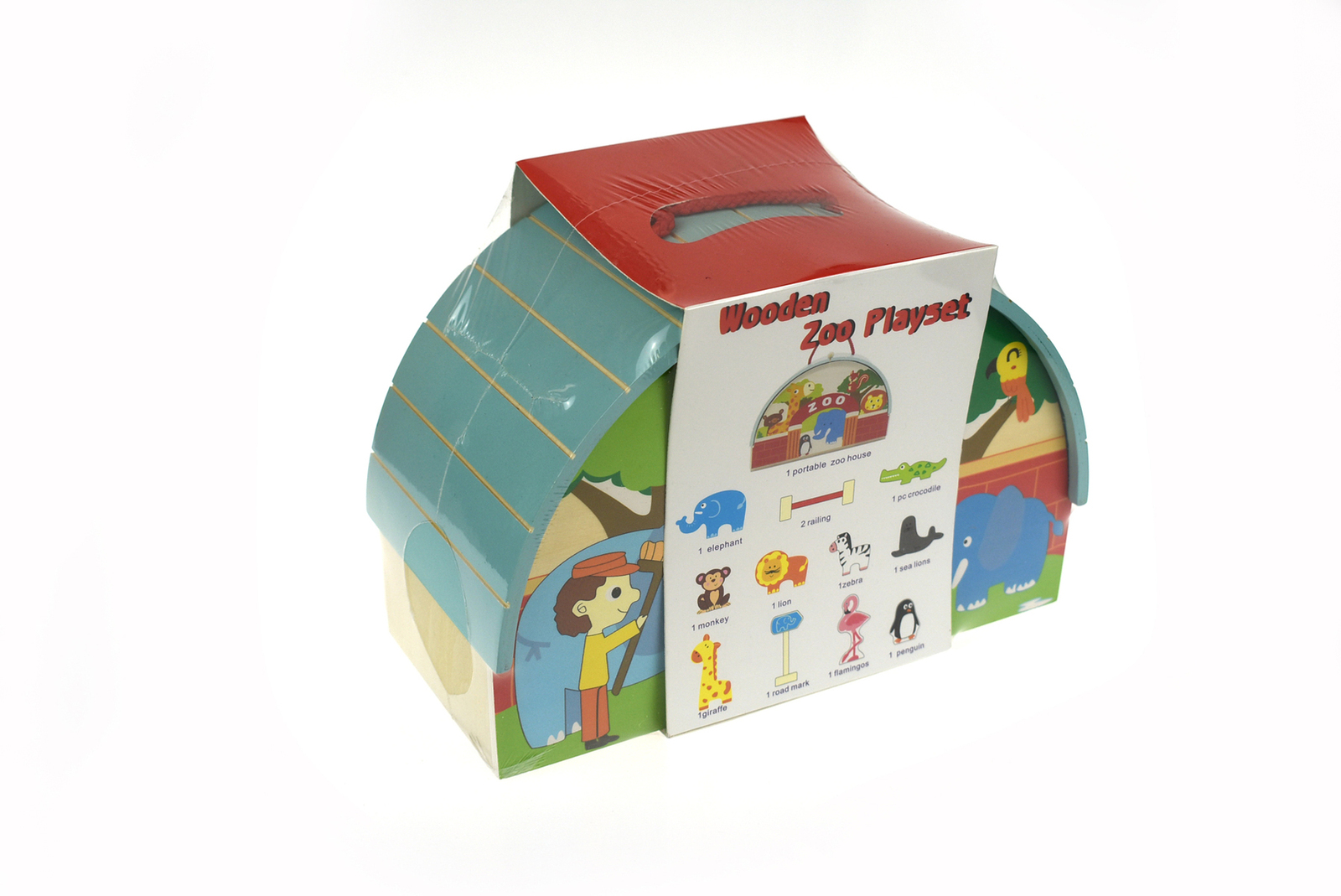 Buy Kaper Kidz Zoo Playset With Carry House Online in Australia