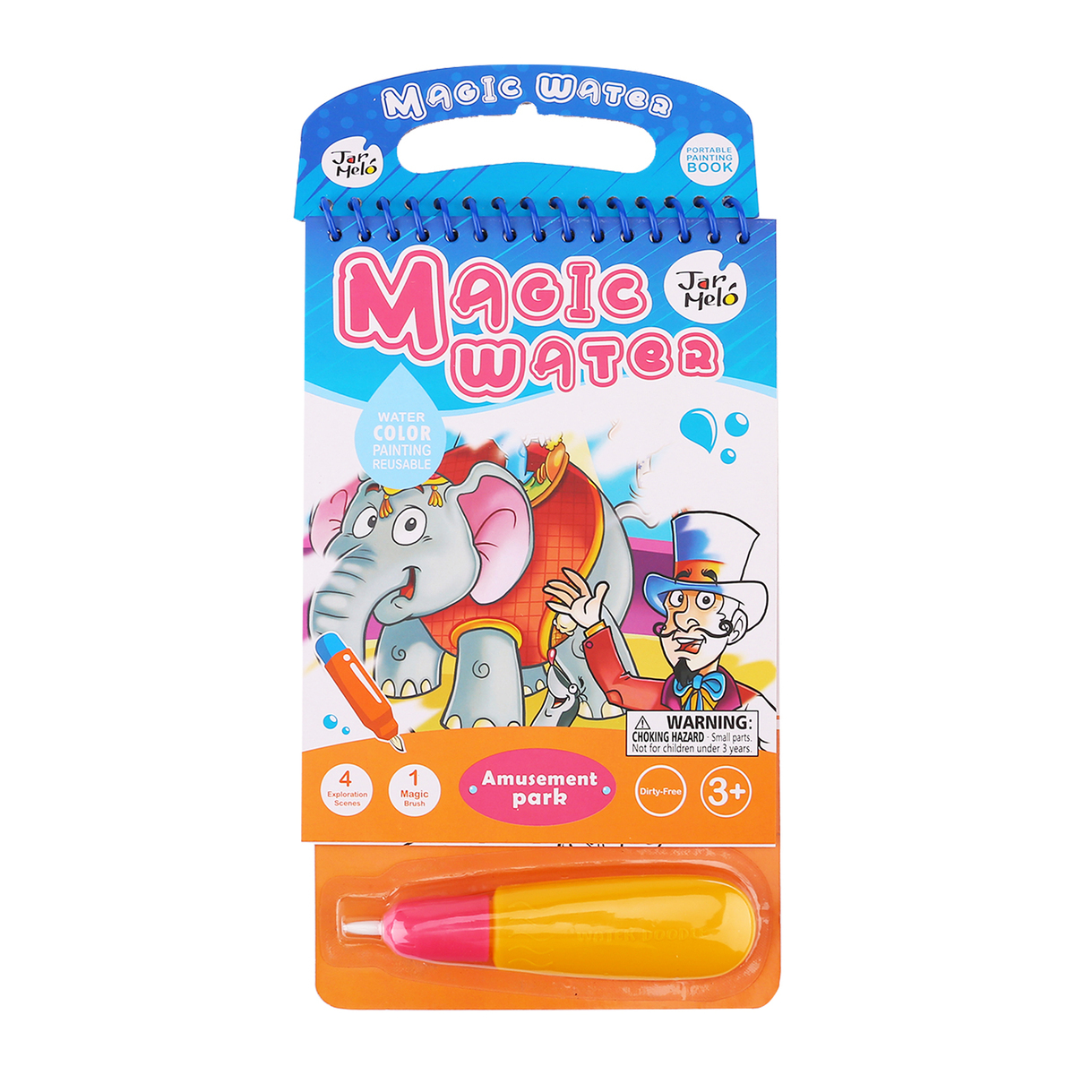 Jarmelo Magic Water Coloring Pad - Amusement Park - JarMelo