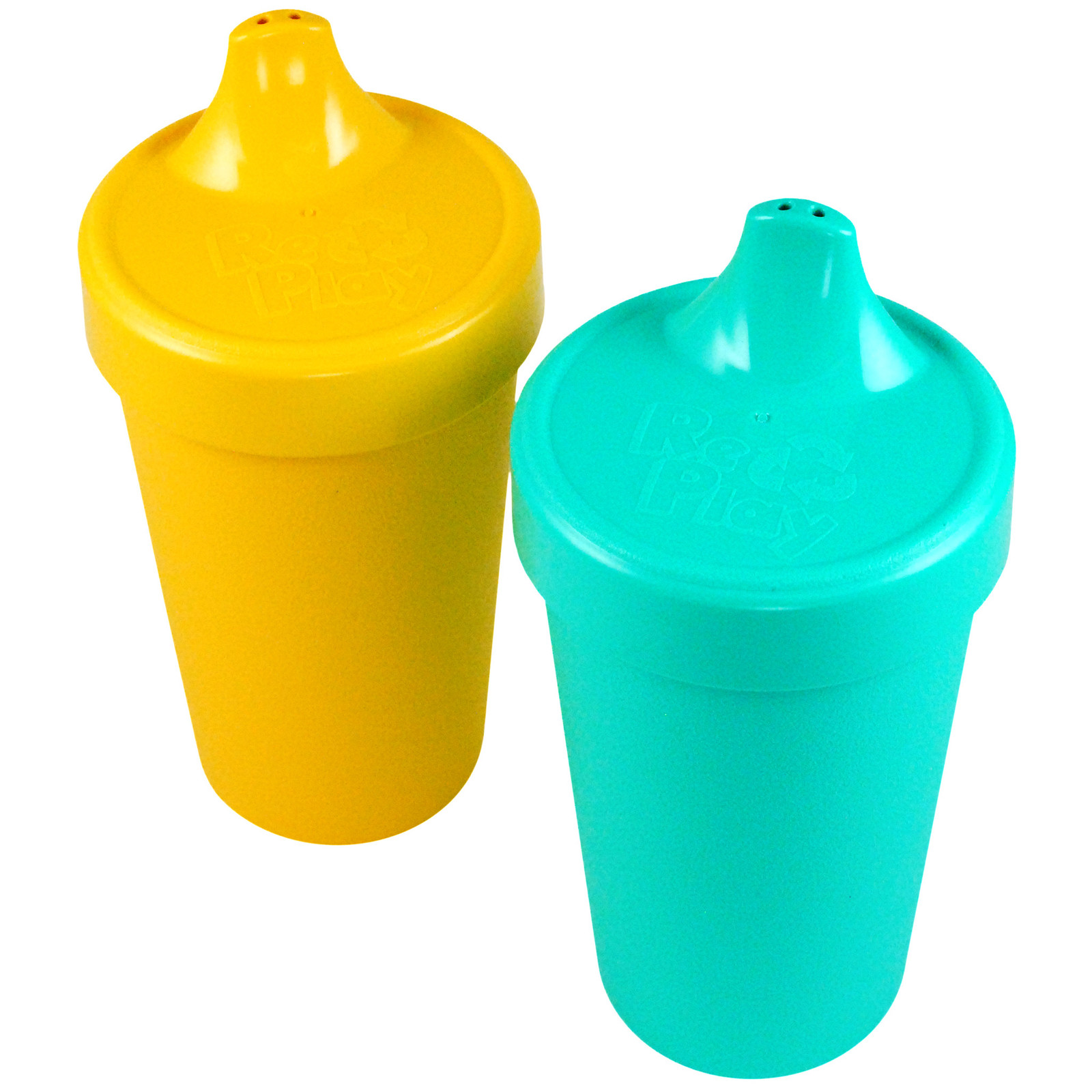 Re-Play Baby Sippy Cups for Toddlers, 2pk No Spill Sippy Cup, Aqua Purple