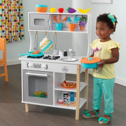 Kids Colourful Kitchen Playset with Kitchen Accessories