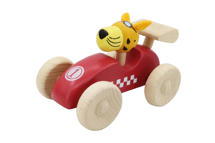Wooden Race Car - Red