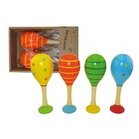 New Pattern Maracas With Base - Orange